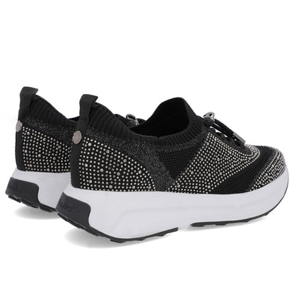Tênis Cadarço Tricot Strass