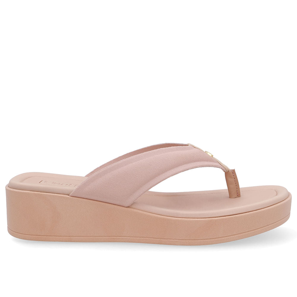 Chinelo Salto Plataforma Tecido