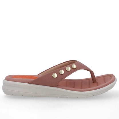 Chinelo Plataforma Couro