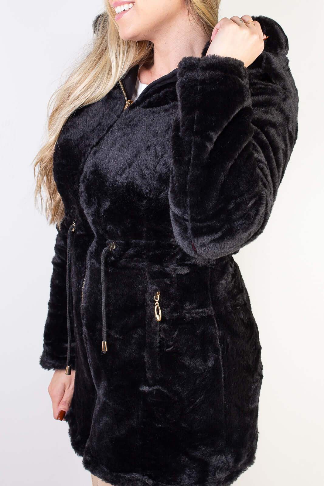 Jaqueta feminina de sarja reversível 84282