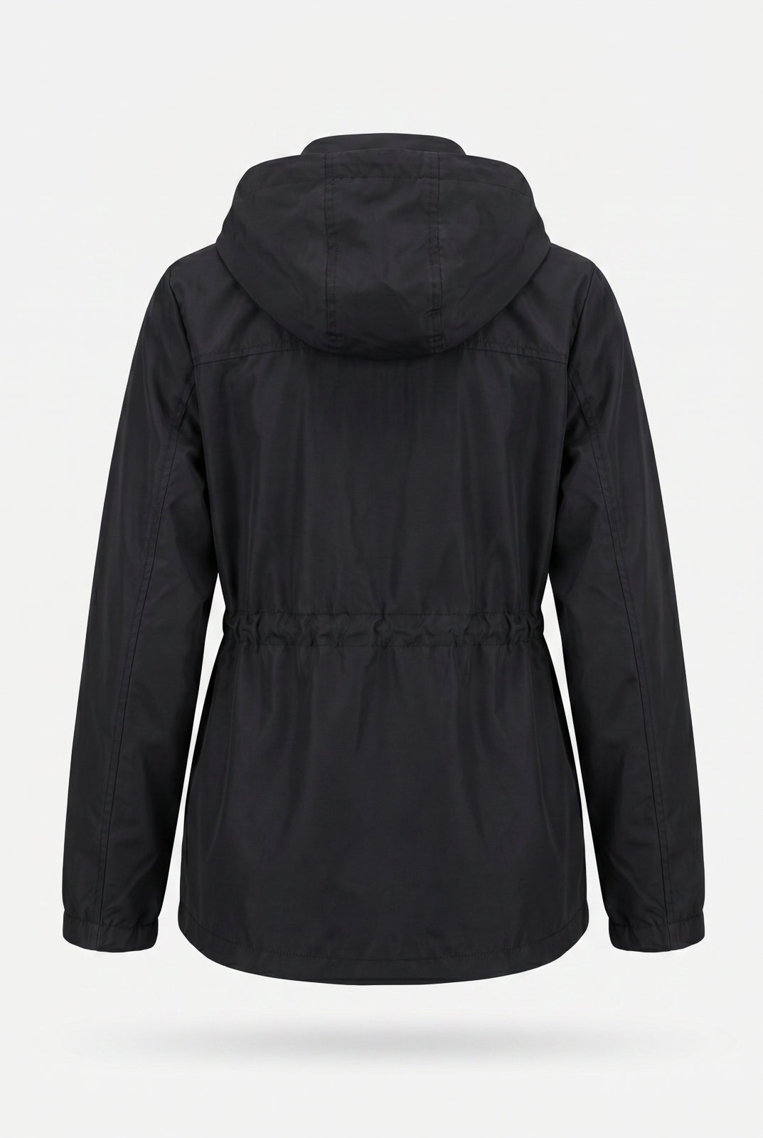 Parka feminina nylon com capuz removível 61168