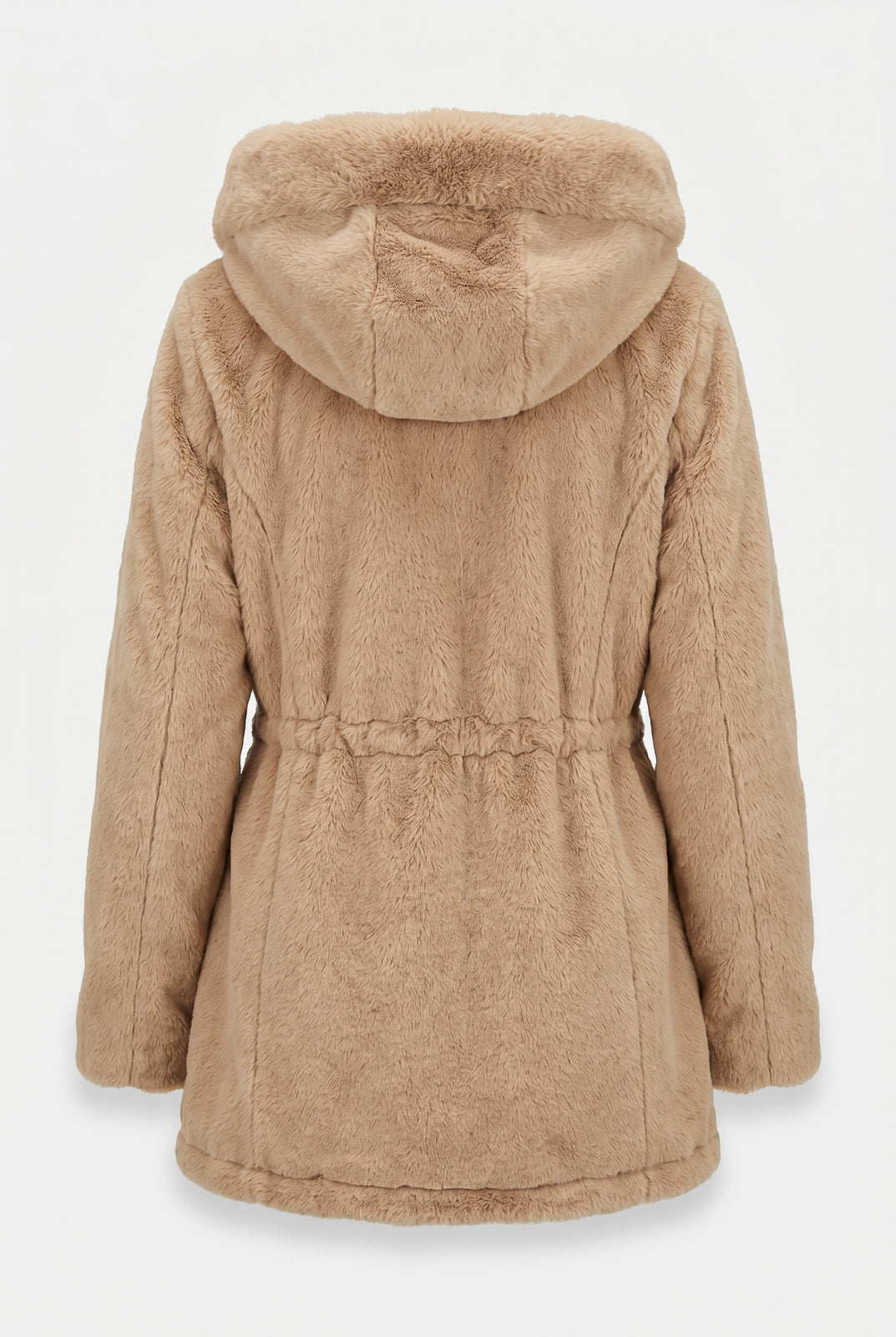 Parka feminina resinada dupla face com pelo 61469