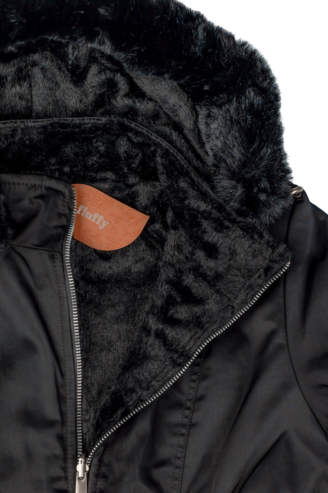 Parka feminina resinada dupla face com pelo 61469