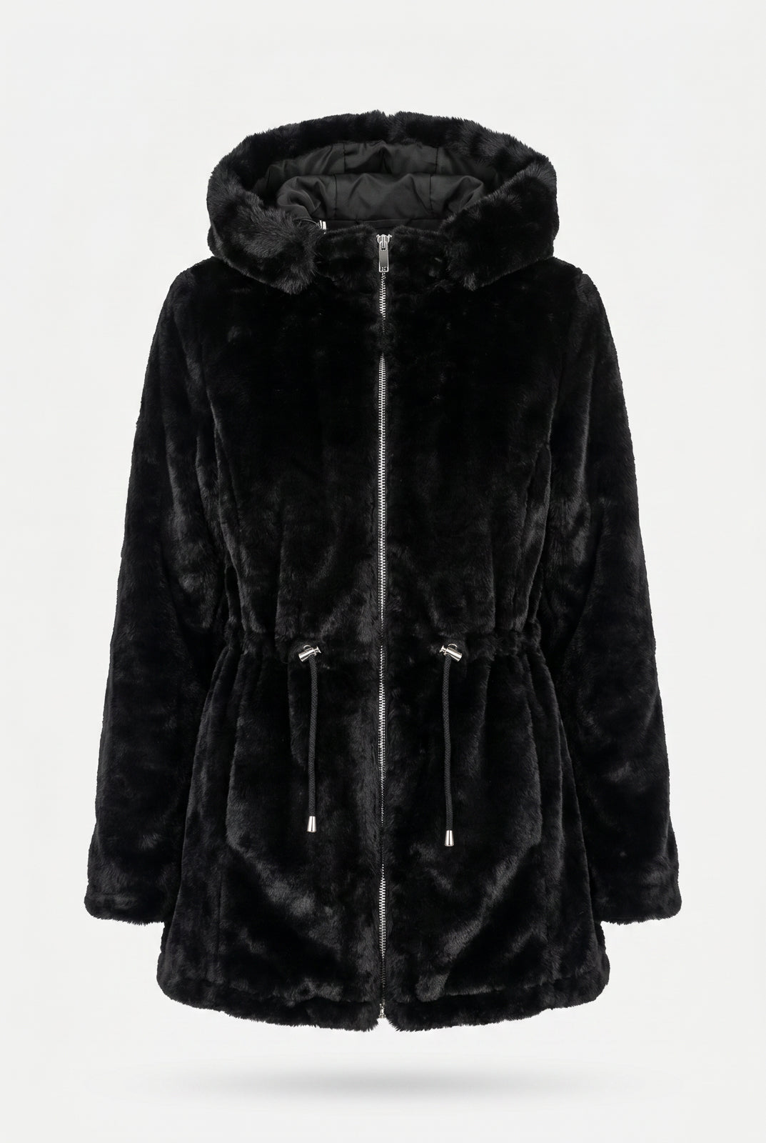 Parka feminina resinada dupla face com pelo 61469