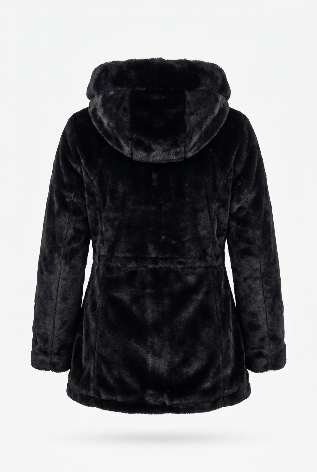 Parka feminina resinada dupla face com pelo 61469