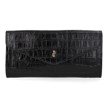 Carteira Couro Croco Creme