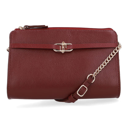 Bolsa Tiracolo Couro Vermelha