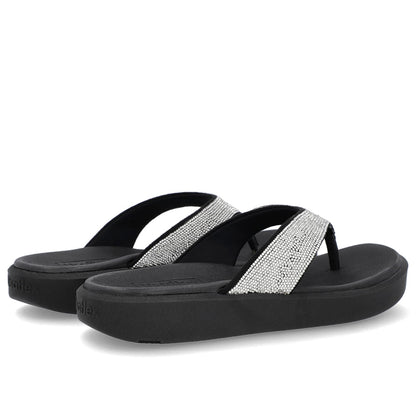 Chinelo Plataforma Couro Brilho