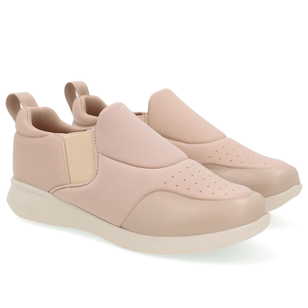 Tênis Slip On Elastano Costura