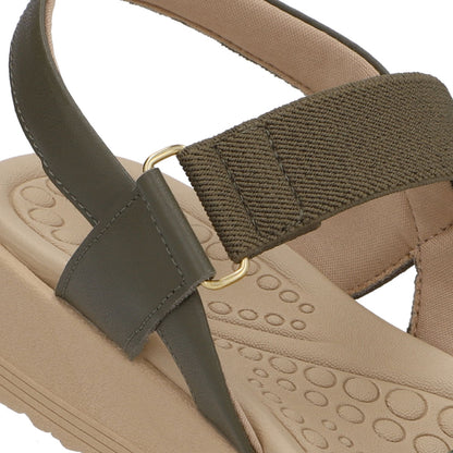 Sandália Salto Plataforma Tricot Elástico