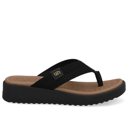 Chinelo Salto Plataforma Tricot