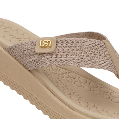 Chinelo Salto Plataforma Tricot